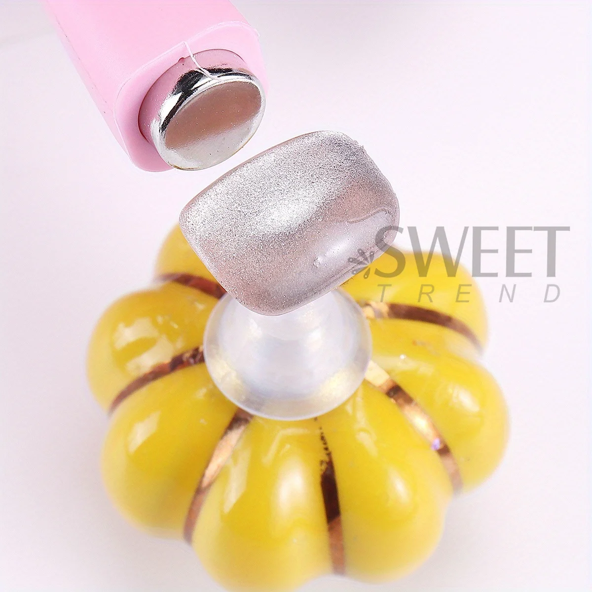 Multi-Function 6 in 1 Cat Eye Nail Magnet Tools Flowers Heart French Line Effect Magnet Plates Pen Manicure Magnetic Accessories