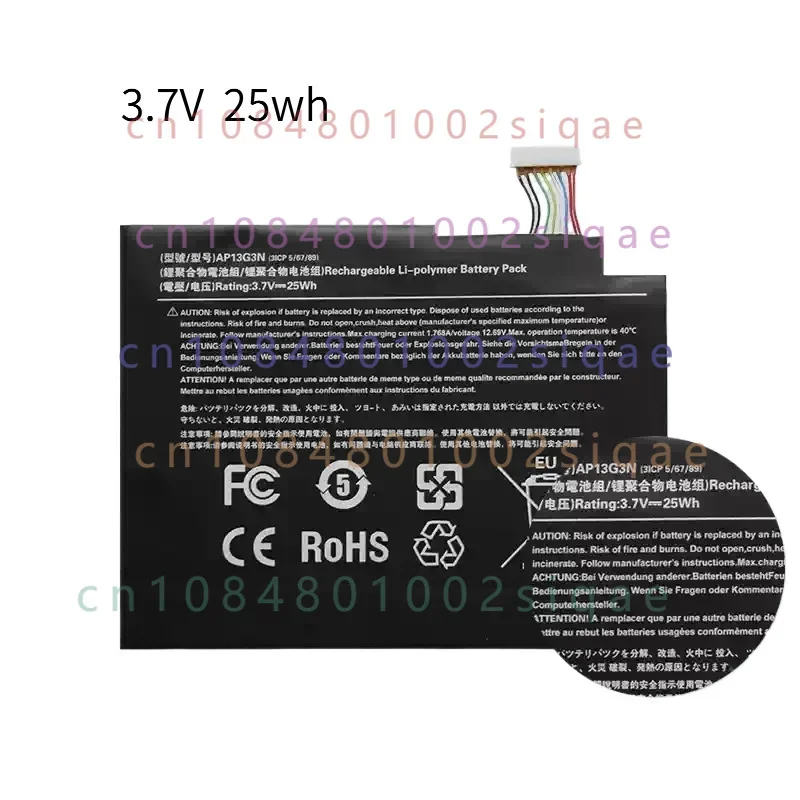 3.7V 25Wh 6800mAh Model AP13G3N Battery For Acer Aspire Iconia W3-810 Tablet 8 Series Tablet