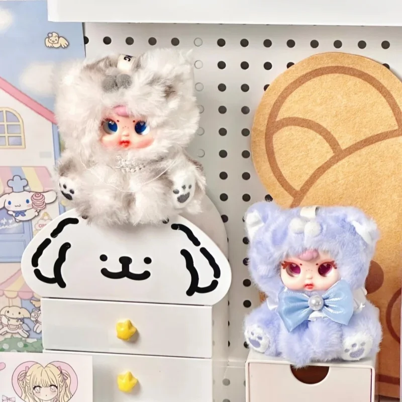 

Серия Mm Milk Candy Naughty Cat, слепая коробка, новинка 2025 года, модный виниловый плюшевый брелок для ключей, сумка, подвеска, подарок на день рождения, украшение