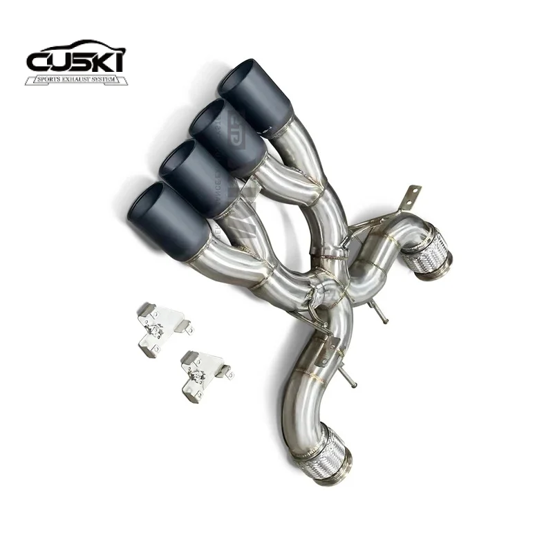 

High Flow exhaust Catback straight pipe for McLaren 720S 720 Upgrade 765 quality Stainless Steel car Exhaust Modification