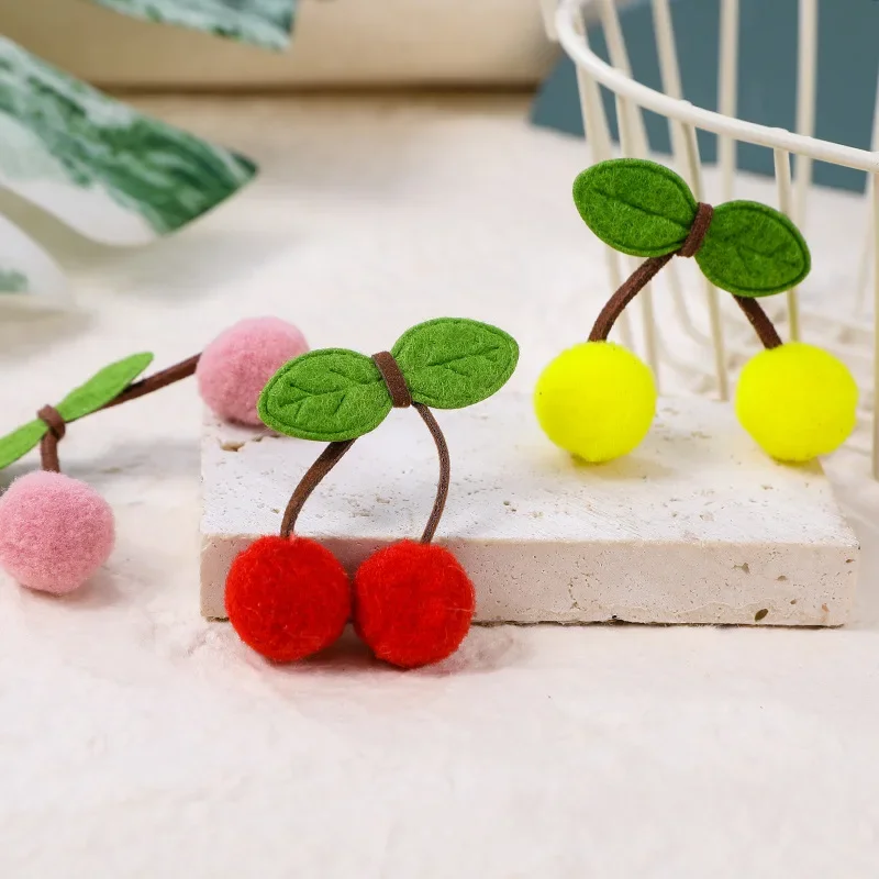DIY Haarschmuck, Haarspange Zubehör, Kirschkugel Wollpullover Zubehör