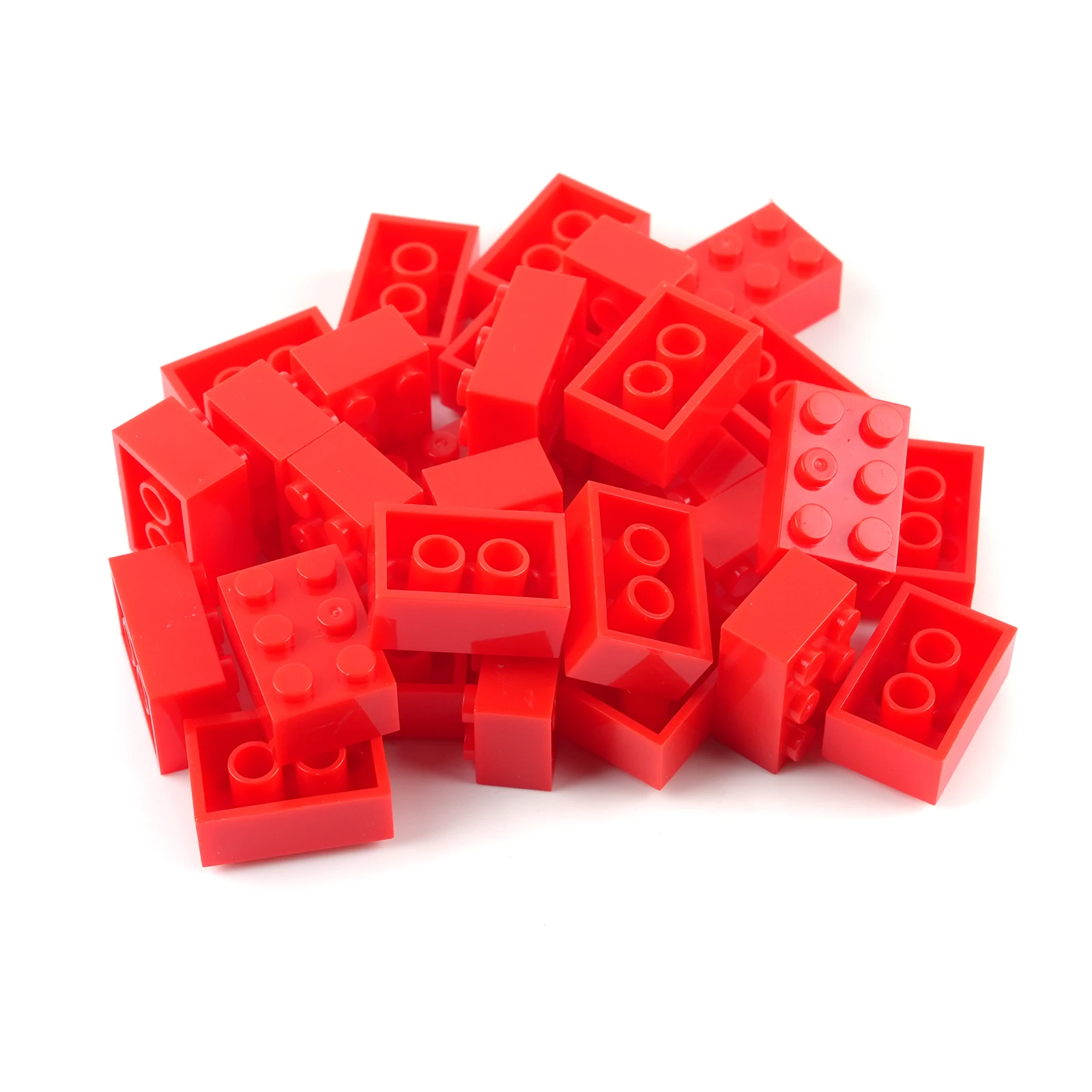 730개 소형 입자 블록 다양한 부품 벌크 세트 빨간색 11가지 크기 DIY 창의적 모델 STEM 교육용 장난감