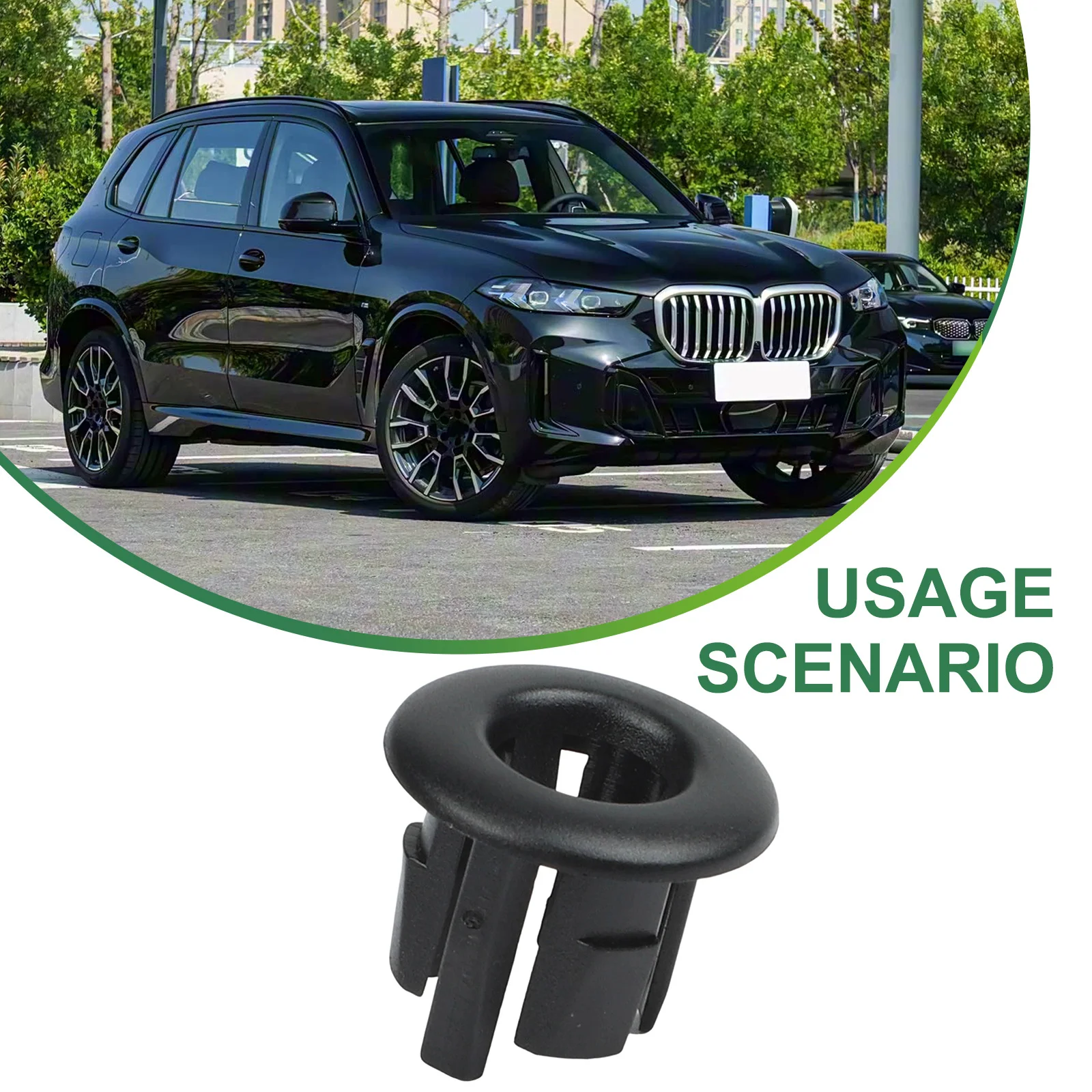 1 Peça de Anilha para Haste de Fechadura de Porta para BMW X5 E53 1999-2006 51418408567, Tampa de Acabamento do Trinco da Janela, Acessório de Reposição Interno Automotivo