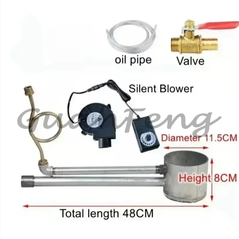 Waste Engine Oil Heating Furnace Burner, Industrial Farm Core, Alternative Coal Fuel Oil Water Heater