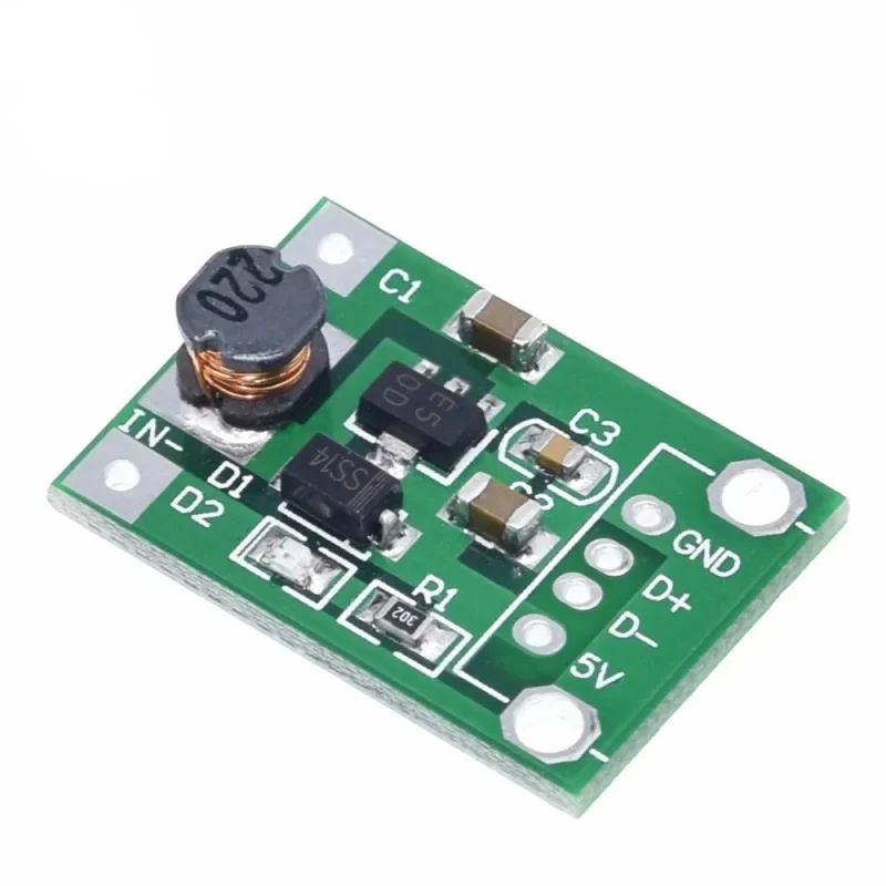 sem módulo USB-DCBoost (0,9 V ~ 5 V) Banco de potência portátil L5V 600MA