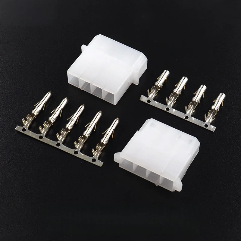 

ATX/EPS Big 4Pin 5.08mm Computer Power Connector Large 4 Position 4P D Type Male and Female Plastic Shell + Terminals Connector
