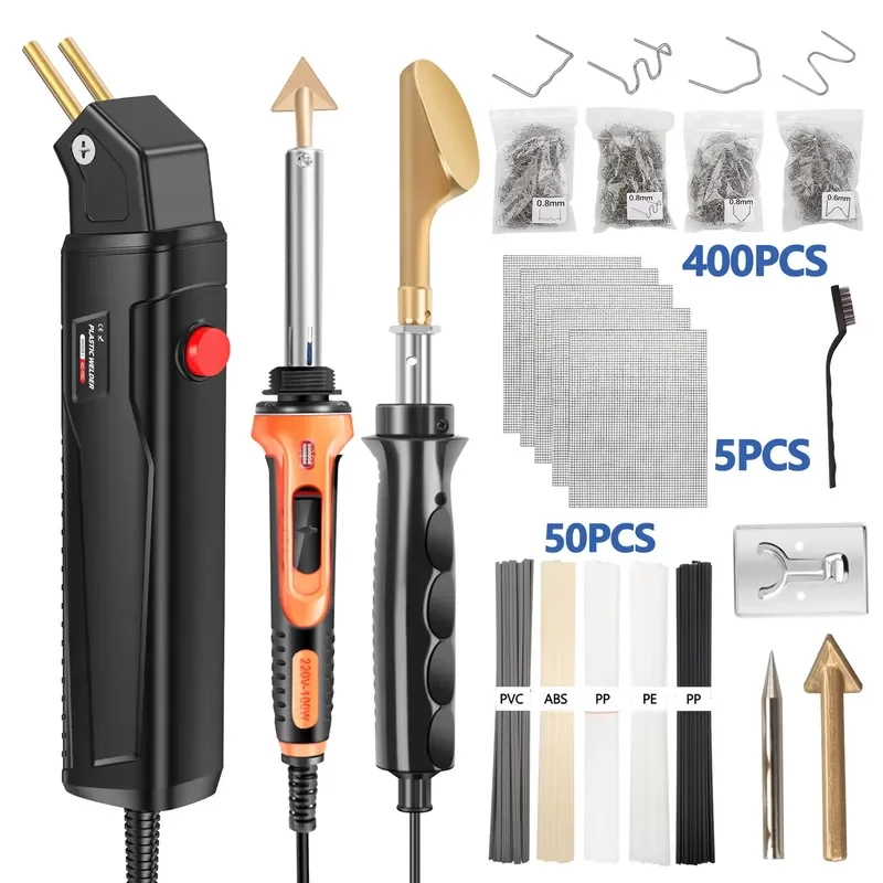 Car bumper plastic repair welding machine welding flat head electric soldering iron smoothing knife damaged auto