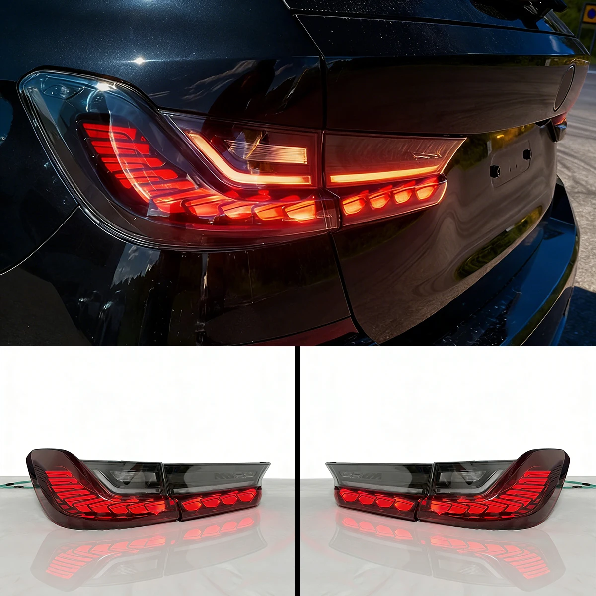 

GTS Dragon Scale Tail Lights For BMW 3 Series M3 Wagon Touring G21 G81 2020-2025 LED Rear Lamps Plug And Play Accessories