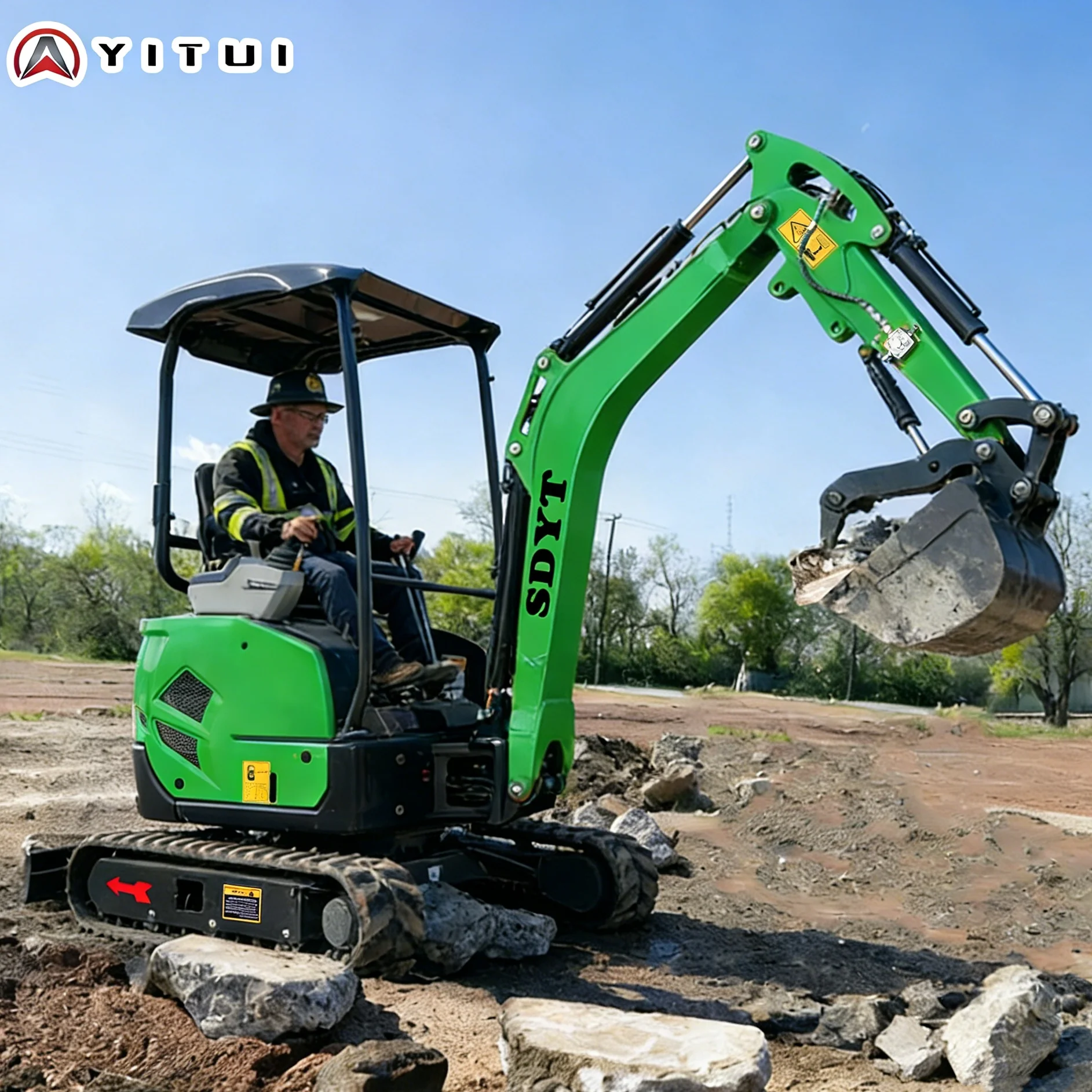 

2026 CE 1.8 Ton Customized Mini Hydraulic Excavator High Efficiency Small Crawler Excavator with Multiple Attachments