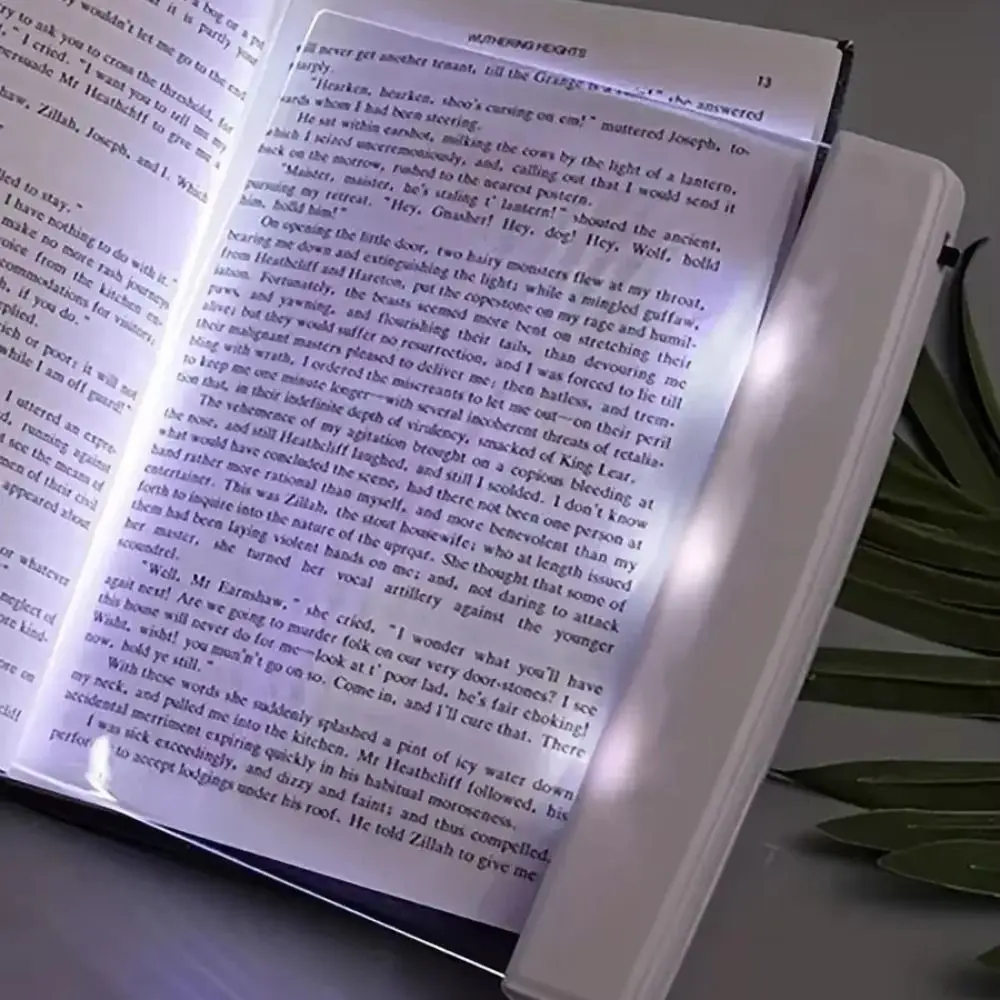 Portable Flat Panel LED Book Lamp Eye Protection High Brightness Reading Light Transparent Multipurpose Night Light Home