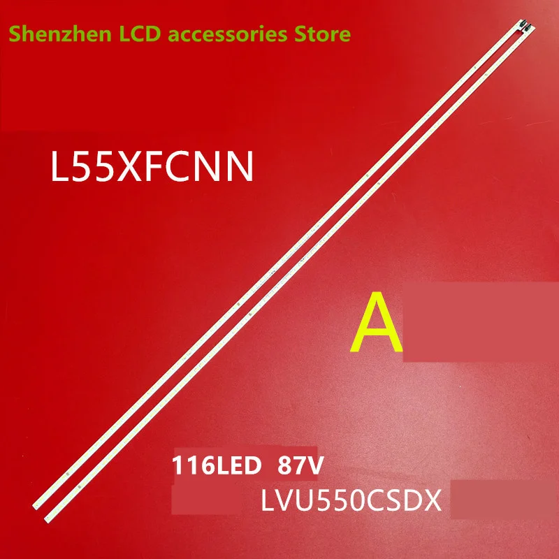 LED الخلفية ل L554UCNN/CMN LBM550M3202-CK/CL-1 67-X455HS-0HA ضوء بار 100% جديد