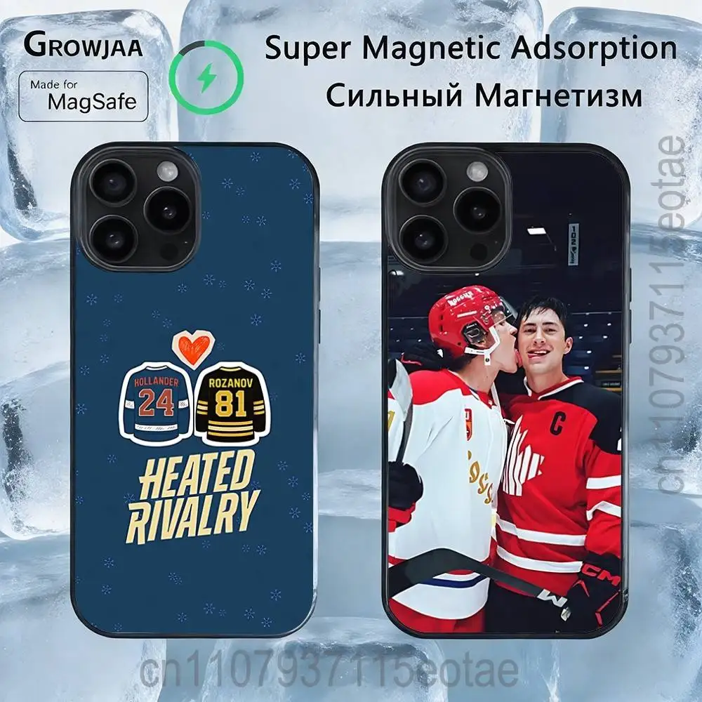 

Ice hockey H-Heated R-Rivalry Magnetic Case: Compatible with IPhone 17,16,15,14,13,12,11,Pro,Max,Plus,Mini,SE4,E