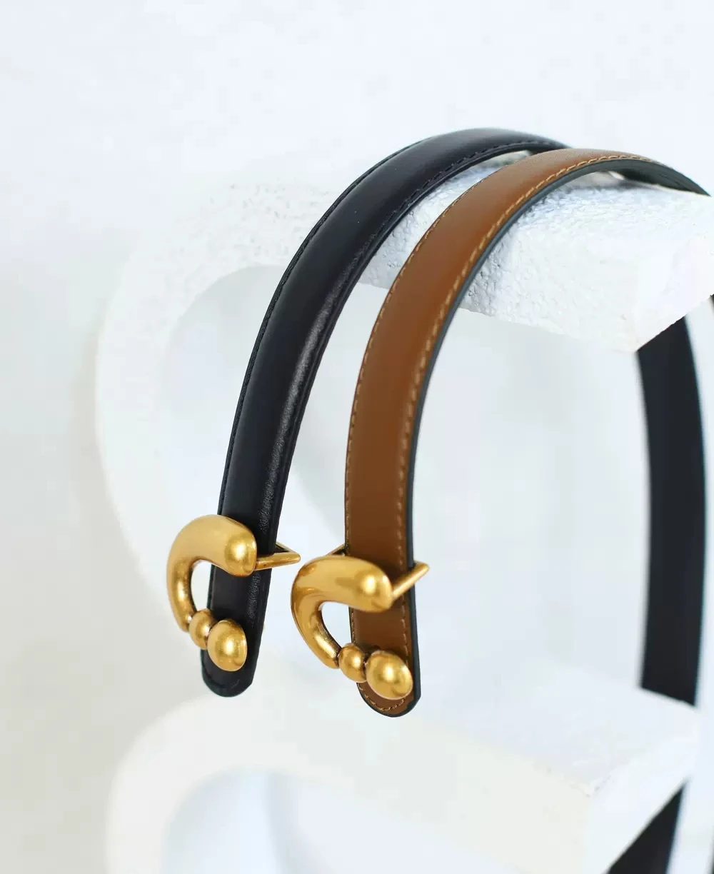 New Genuine Leather Womens Belts for Jeans Dress Gold Geometric Button Pant Ladies Casual Fashion Waist Belt