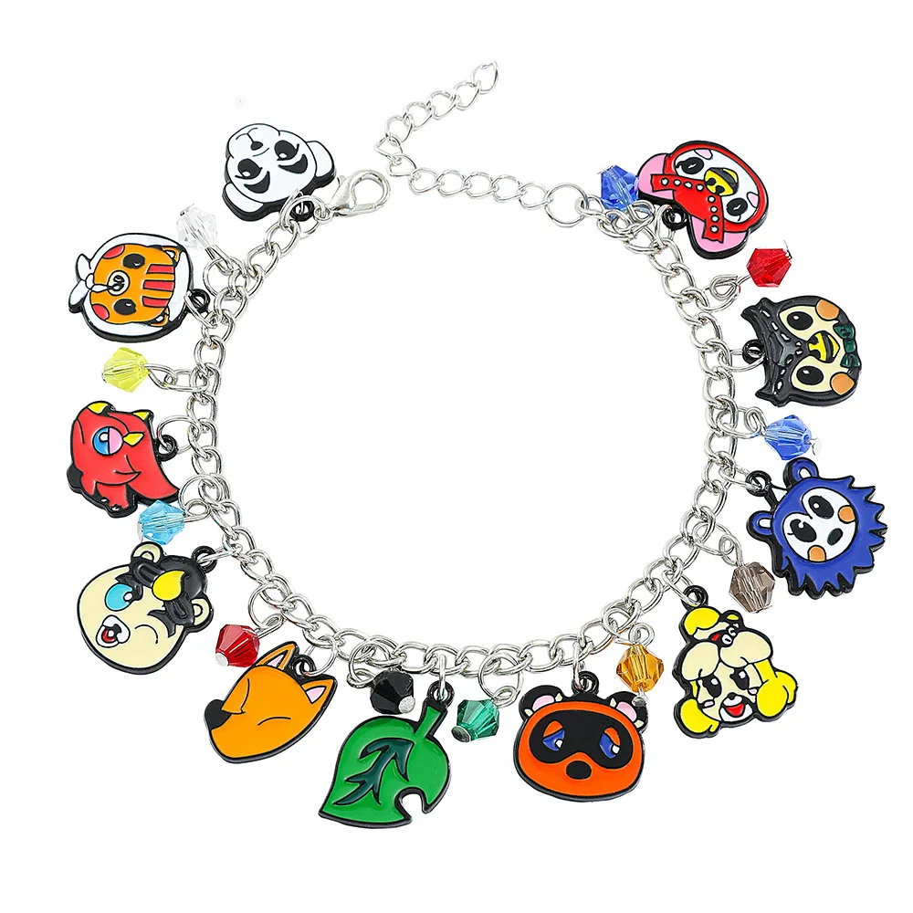 Niedliches Cartoon-Tier Metallanhänger Armband Mode DIY Schmuck Geschenk für Freunde Urlaubsgeschenk