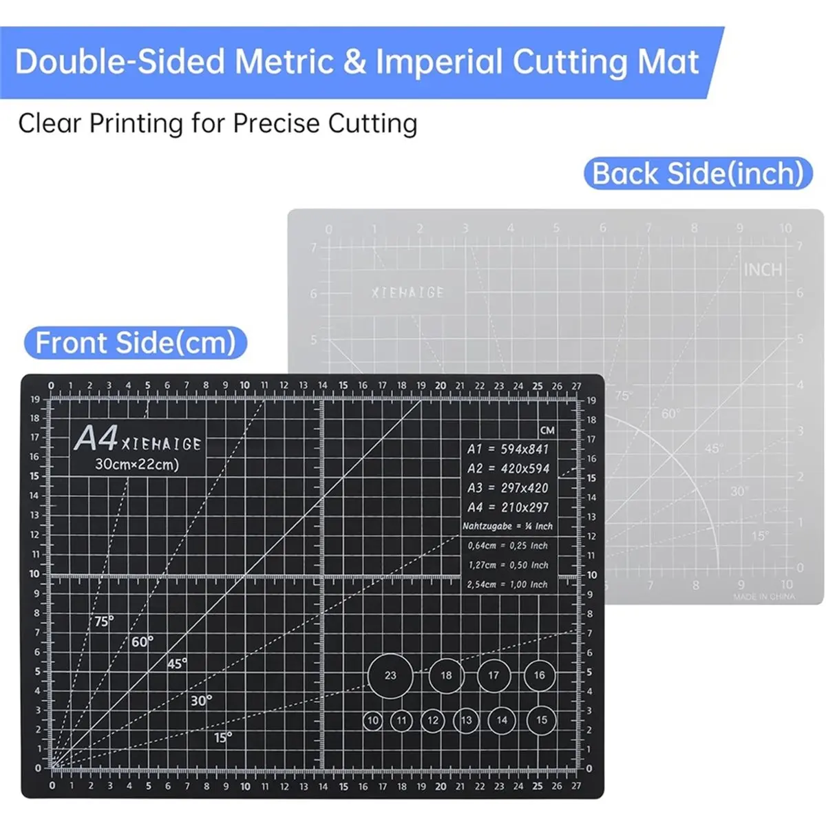 A4 Self Healing Cutting Mat & Carving Craft Knife with 10 Extra Blades for DIY Art Work Cutting, Scrapbooking Stencil