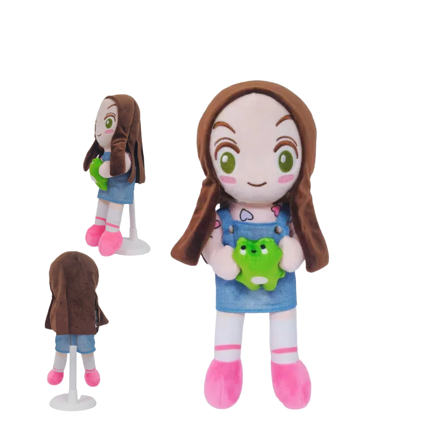 ตุ๊กตาแมจิกเอ็กซ์เพรสชั่น ขนาด 25 ซม. ตุ๊กตาการ์ตูนเด็กผู้หญิง ตุ๊กตาสัตว์นุ่ม ขาวยาว รูปกบ ของขวัญ