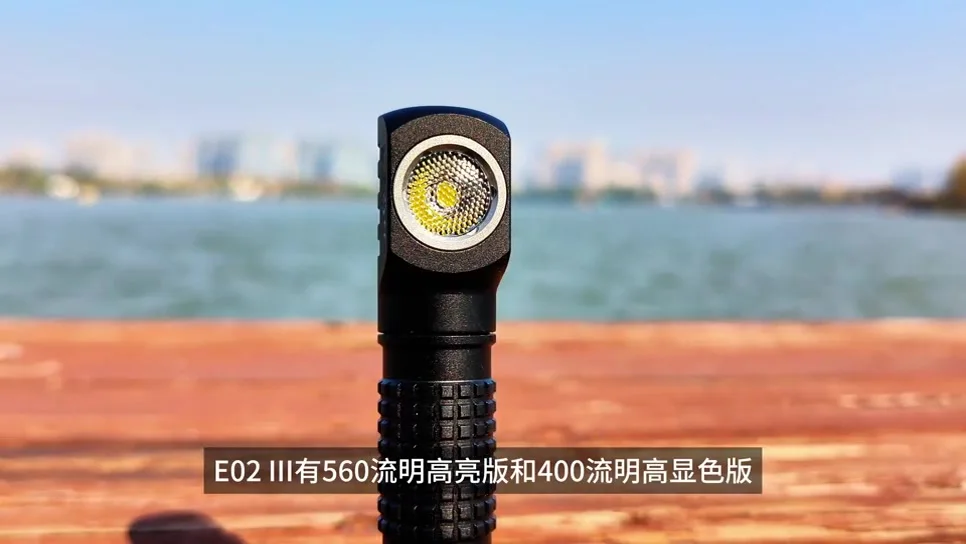 Manker E03II EDC Flashlight – USB-C Rechargeable, 10440/AAA, 4000K NICHIA 519A, 400 Lumens, Magnetic Tail, Blue