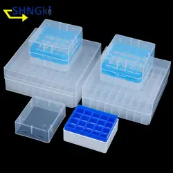 20/25/81/100 Sockets Plastic Test Tube Holder Centrifuge Tube Rack Box With Cover Centrifugal Tube Support Laboratory Supplies