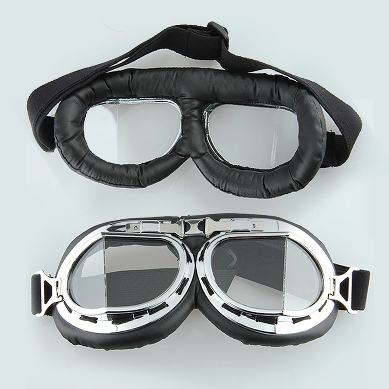 Retro Motocross Goggles Steampunk Motorcycle Helmet Pilot Glasses Jet Flying Outdoors Sunglasses for Harley  Accessories
