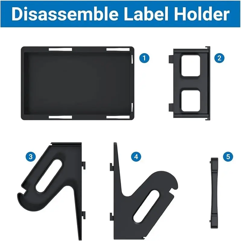 X64A-Desktop Holder Stand For Rolls& Fanfold Thermal Labels, 2-In-1 Shipping Label Organizer, Includes Thermal Printer Parts