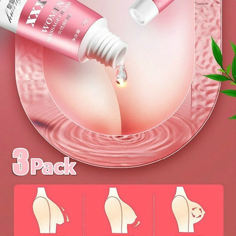 3PCS Breast Enlargement Cream Chest Enhancement Elasticity Promote Female Hormone Breast Lift Firming Massage Up Size Bust Care