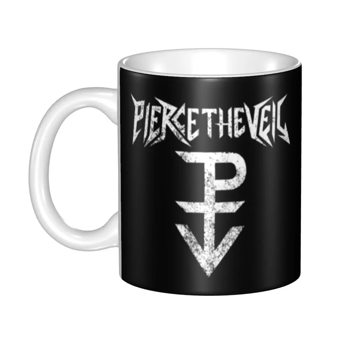 

Customized Music Rock Band Pierce Veil Logo Mug DIY Ceramic Milk Tea Coffee Cups