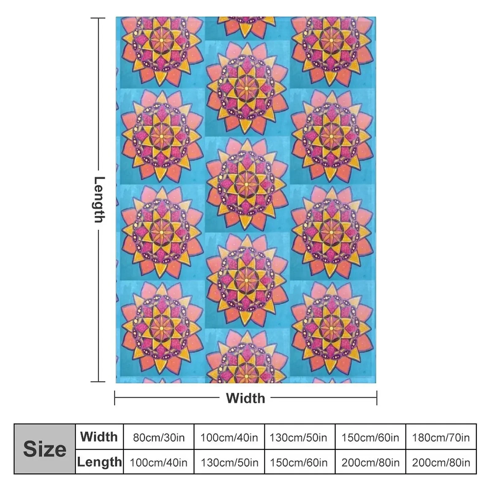 Floral Sunburst Throw Blanket Baby Single bed plaid Kid'S Stuffeds Sofa Blankets