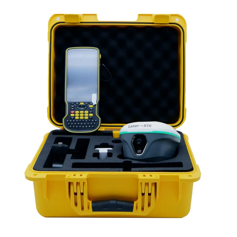 High Precision H12Pro Green Laser GPS RTK With Laser + Vision Stakeout, Rugged GNSS RTK Base Rover Kit For Survey Equipment