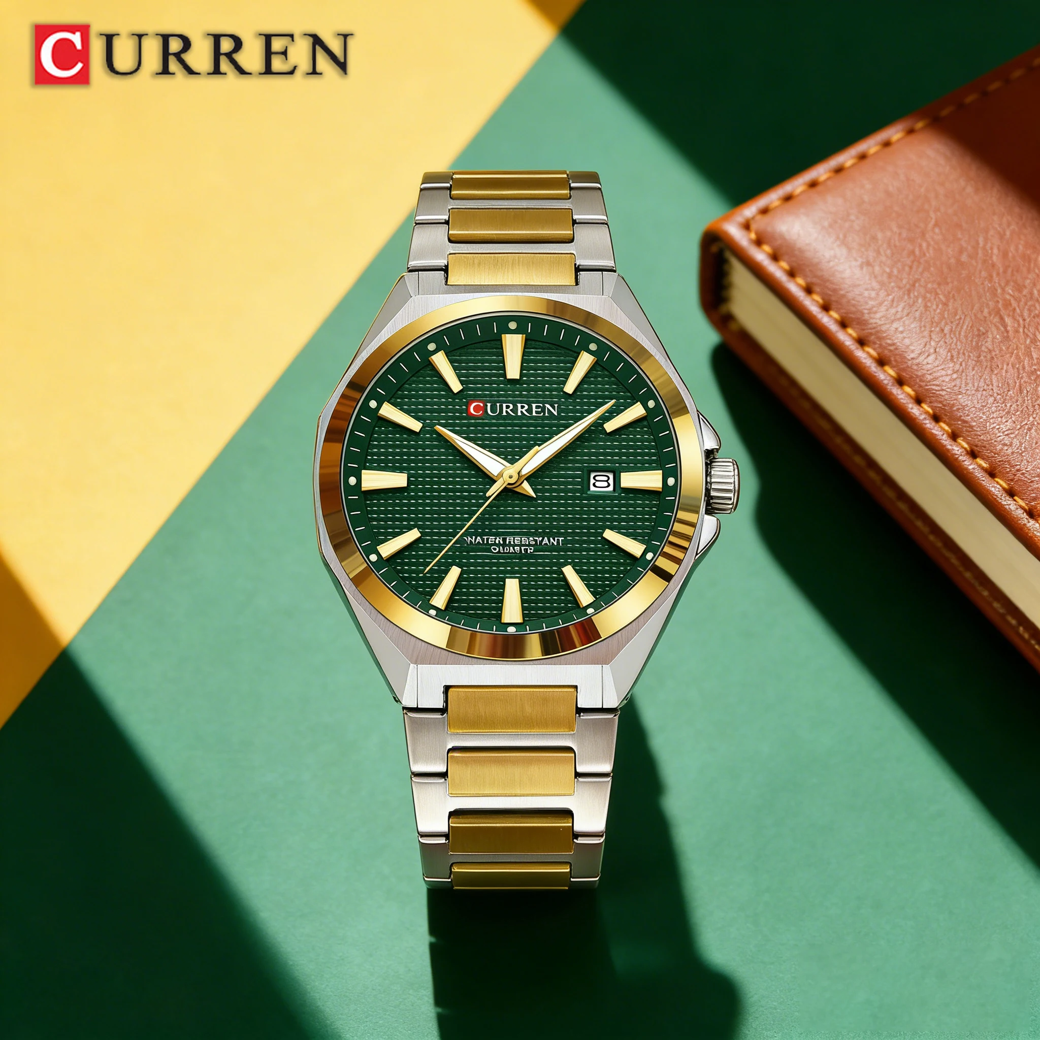 CURREN Quartz Watch Men's Clock Luxury Trendy Simple Fashionable Wristwatches for Daily Business Male's Clock Watches Calendar