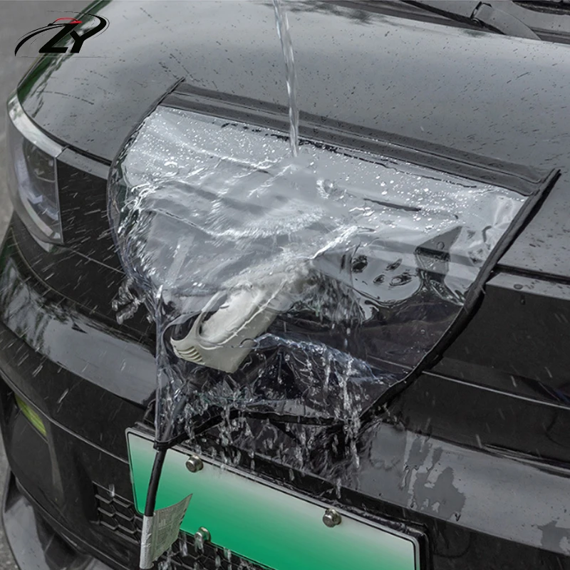 New Magnetic Car Charging Port Rain Cover Waterproof Dustproof Electric Charger Plug Port Cover EV Charger Protector Outdoor
