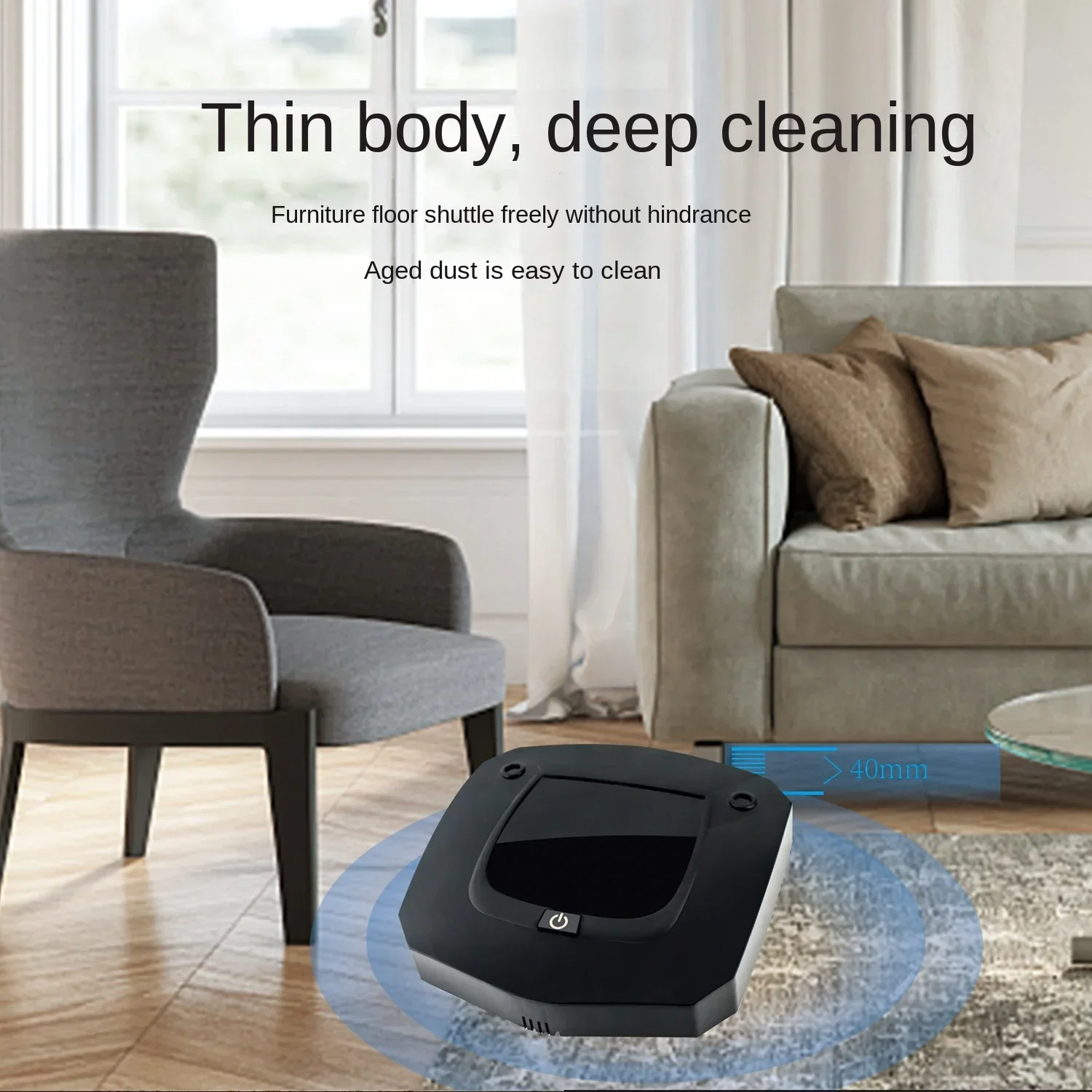 The New Generation of USB Square Shaped Intelligent Sweeping Robot, Home Automatic Cleaning Vacuum Cleaner, Cleaning Expert