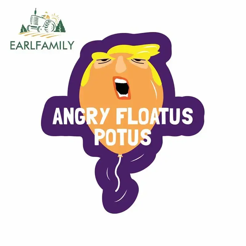 EARLFAMILY 13cm x 11.8cm For Trump Baby Car Stickers Fashion Fine Decal Refrigerator Anime Simulation Fun For JDM SUV RV