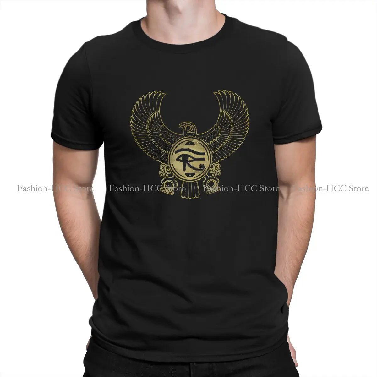 Eye Of Horus Unique Polyester TShirt Ancient Egyptian Symbol Top Quality Creative T Shirt Stuff