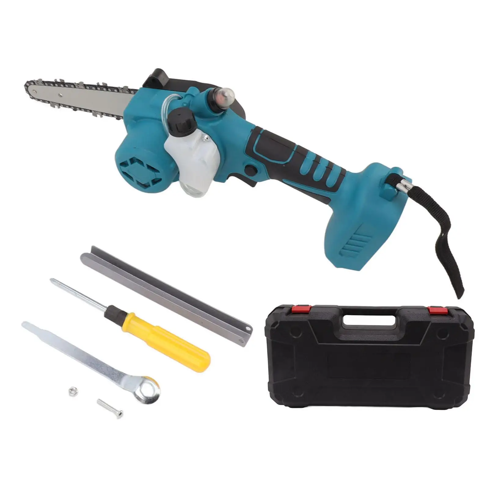 

6in 650W Cordless Electric Chainsaw - Brushless Handheld Portable Saw Kit for Woodworking Cutting