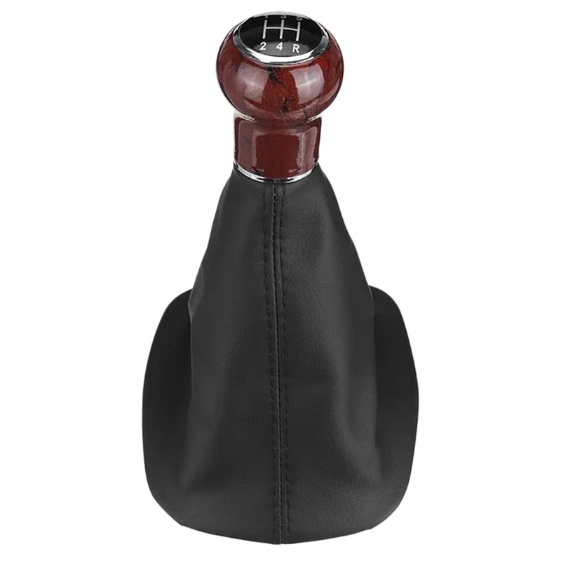 Compatible 5-Speed Manual Gear Shift Knob Shifter Lever Gaiter Boot for B5 1998 1999 2000 2001 2002 2003 2004