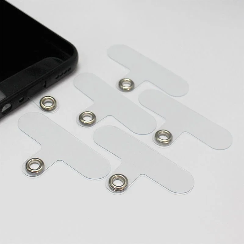 5/10Pcs Universal Tpu Mobile Phone Anti-lost Lanyard Card Gasket Nylon Detachable Phone Hanging Cord Strap Patch Tether Pad