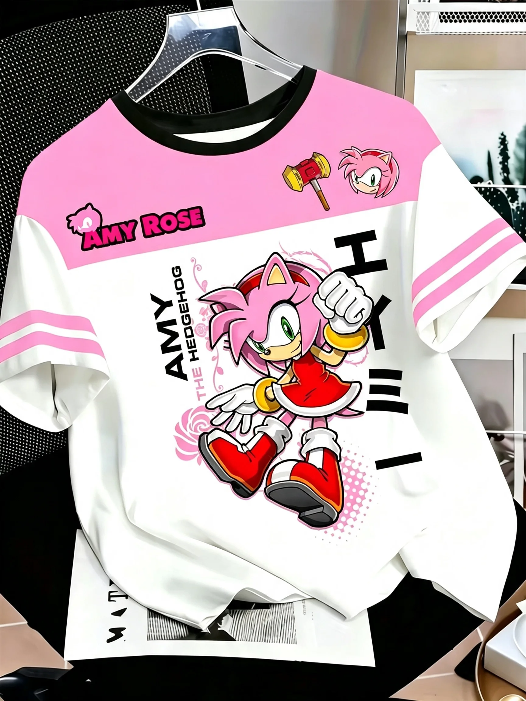 Street Fashion Game - Camiseta de Jersey con Estampado Gráfico