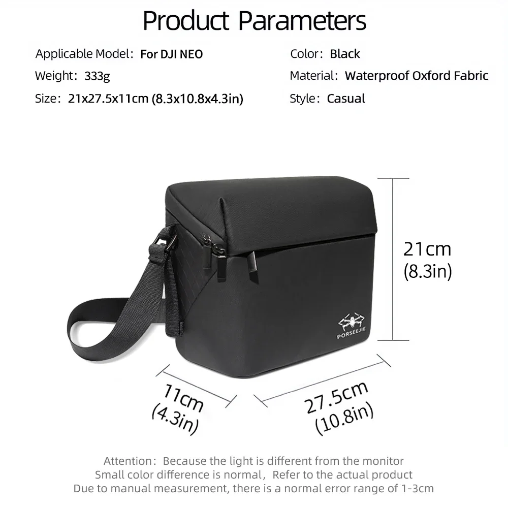 For Dji Mini 4 Pro Case Portable Single Shoulder Storage Bag Large Capacity Case Dji Mini 3 Pro/air 2/air 2s/mini 2 Accessories