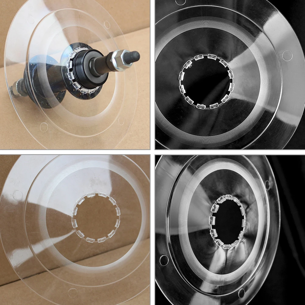 

2pcs Flywheel Guard Bike Spokes Protector Rear Wheel Cover Sturdy Transparent Plastic Wear-Resistant Mountain Bike Accessories