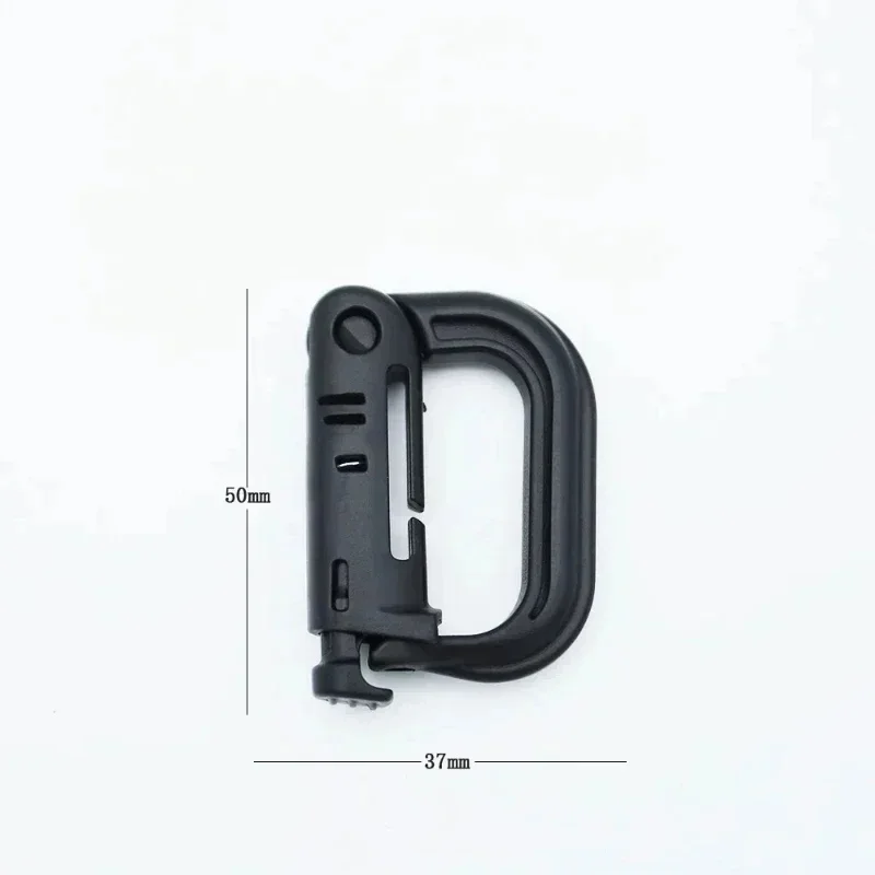 5PC Plasctic Shackle Carabiner D-ring Clip Webbing Backpack Buckle Snap Lock Grimlock Multi Outdoor Hiking Camping Gear Moto bag