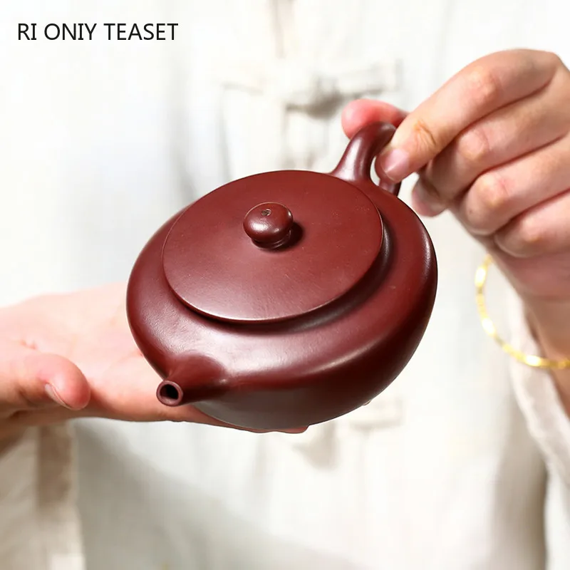 130ml Yixing Purple Clay Teapot Handmade Dahongpao Filter Tea Pot Authentic Raw Ore Zisha Tea Maker Chinese Teaware Accessories