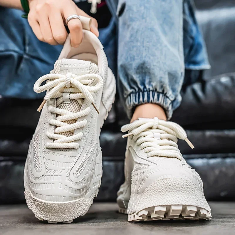 جديد أحذية رجالي حجم كبير أحذية رياضية تنفس تنفس مركب سايكو العلوي سميكة المضادة للانزلاق باطن مقاومة للاهتراء حذاء