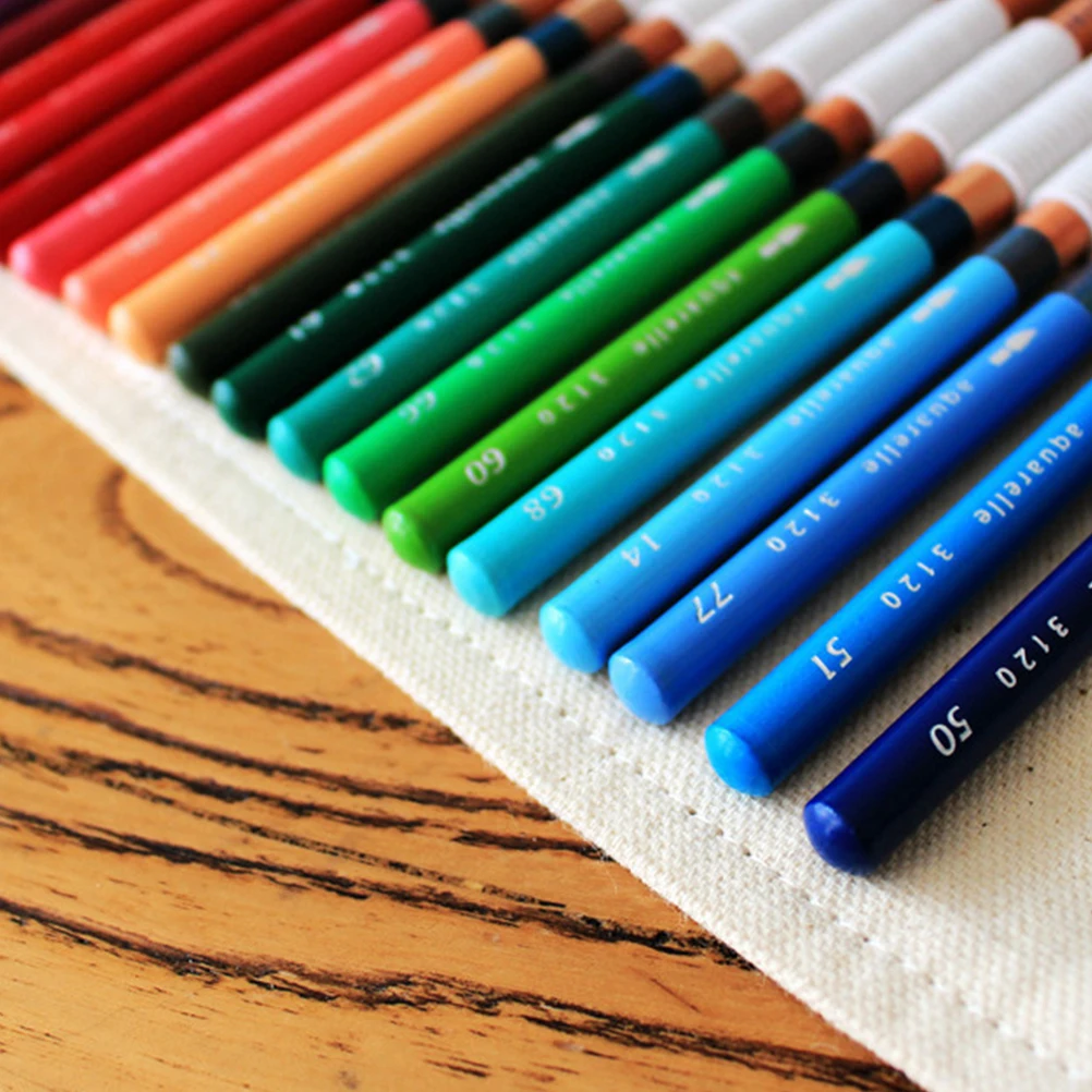 

Canvas Pen Holder Essential Pencil Pouch for Keeping Stationery Organized Great Gift for Friends and Students