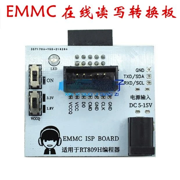 

EMMC ISP Small Board Emmc Flying Line Online Read-write Conversion Board RT809H Programmer Dedicated