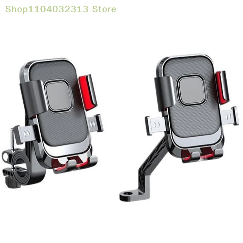 360 Rotatable Motorcycle Phone Mount Navigation Bracket Clip for Bicycle & Scooter Cycling Universal Motorbike Phone Holder