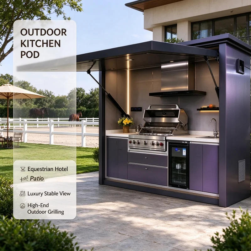 Modular Outdoor Kitchen BBQ Island Grill Station Stainless Steel Cabinet Sink Fridge Patio Serving Island
