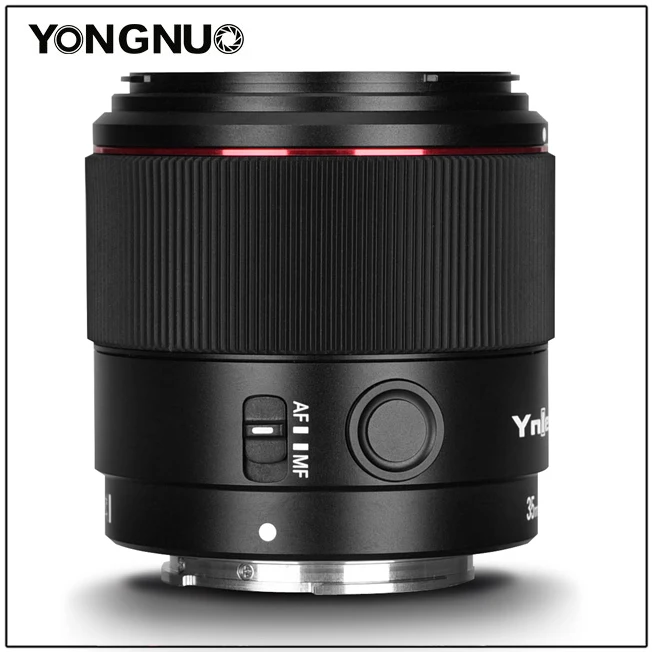 Yongnuo YN35mm F2R DF DSM 35MM F2 Full Frame Large Aperture Auto Focus Lens for Canon R5 R6 R7 R10 RP RF Mount lens Camera