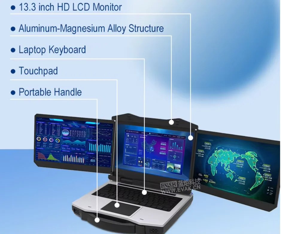 مخصص رقيقة جدا يده ثلاثي الشاشة طويلة المدى Dr-one U-AV محطة التحكم الأرضي Gcs المحمولة وعرة ل U-AV #6