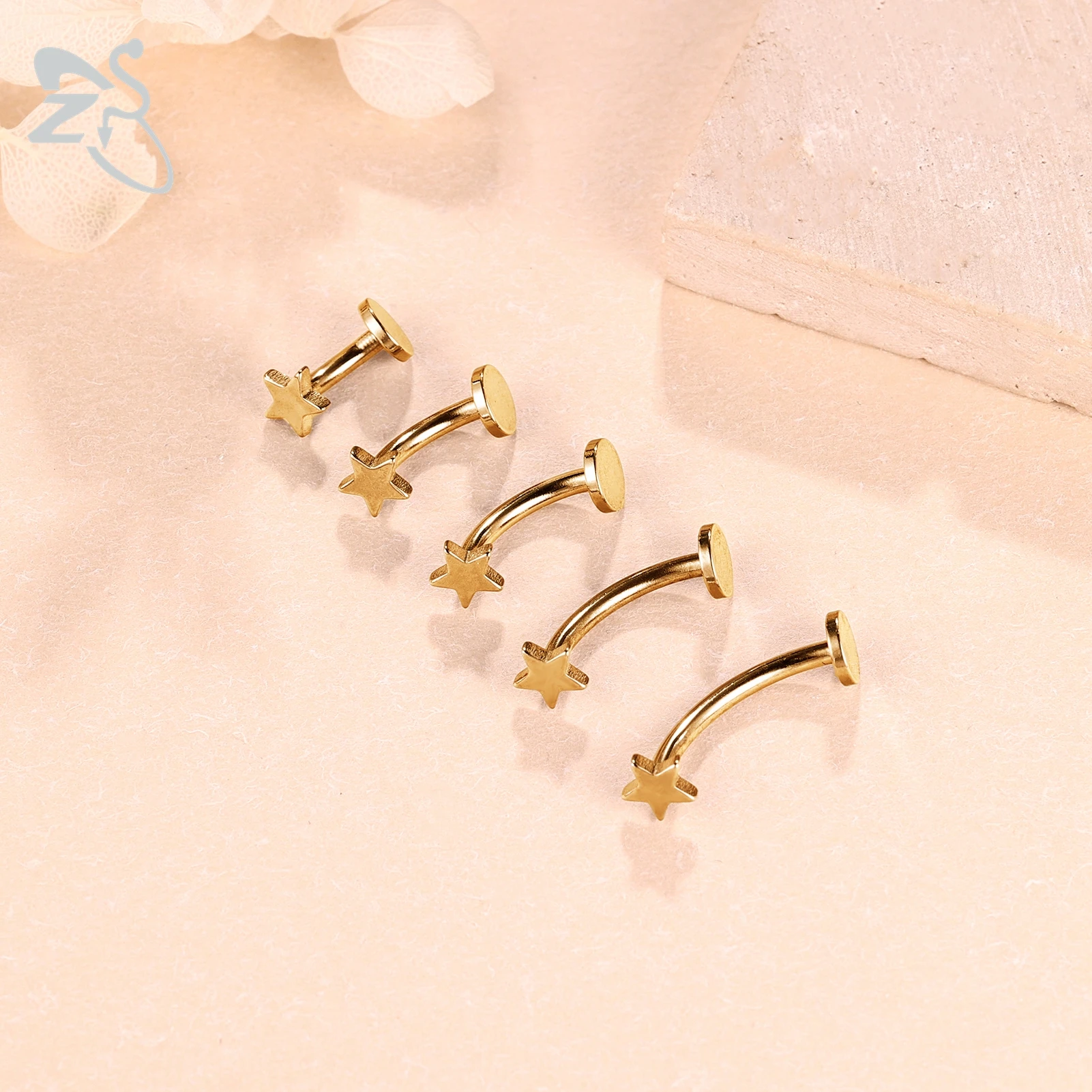 Internal Thread Stainless Steel Belly Button Ring