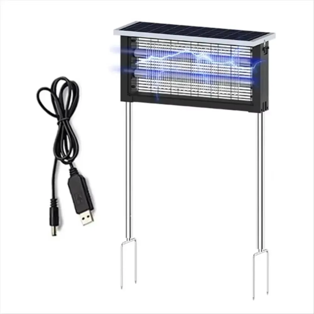 JOYINLED 8/12/15 واط LED الشمسية البعوض قتل مصباح الأشعة فوق البنفسجية صدمة كهربائية البعوض القاتل في الهواء الطلق مقاوم للماء المناظر الطبيعية الخلابة حديقة فناء